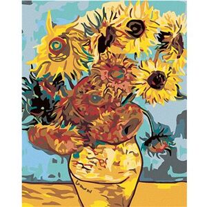 Maľovanie podľa čísel – Slnečnice (van Gogh)