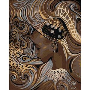 Maľovanie podľa čísel – Africké domorodé dievča