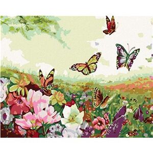 Maľovanie podľa čísel – Lúka plná motýľov