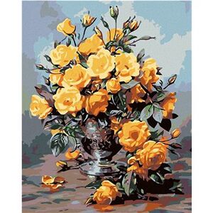 Maľovanie podľa čísel – Žlté ruže