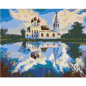 Maľovanie podľa čísel – Kostolík pri rybníku