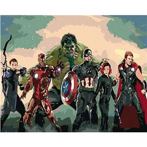 Maľovanie podľa čísel – Avengers Assemble