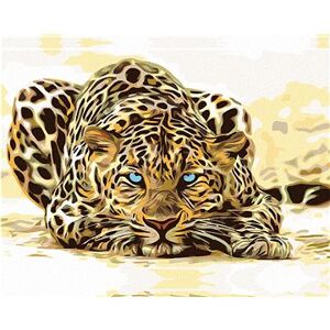 Maľovanie podľa čísel – Číhajúci leopard