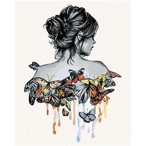 Maľovanie podľa čísel – Motýlia žena