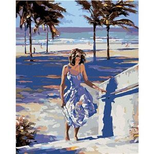 Maľovanie podľa čísel – Keď ide žena z pláže