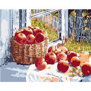 Maľovanie podľa čísel – Jablká na okne