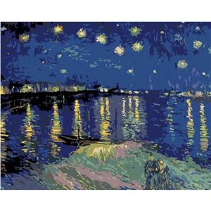 Maľovanie podľa čísel – Hviezdna noc nad Rhonou (van Gogh)