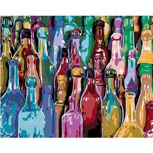 Maľovanie podľa čísel – Farebné fľaše