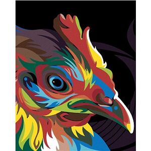 Maľovanie podľa čísel – Farebná sliepka