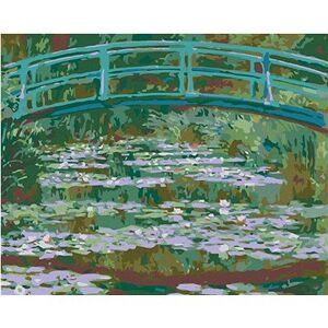 Maľovanie podľa čísel – Lekná pod záhradným mostíkom