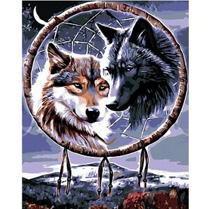 Maľovanie podľa čísel – Vlci s talizmanom