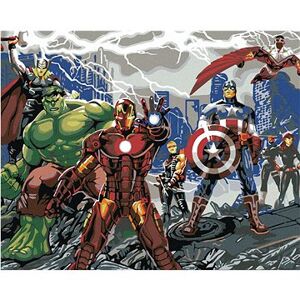 Maľovanie podľa čísel – Avengers hrdinovia