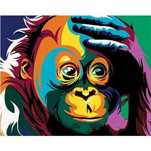 Maľovanie podľa čísel – Malá farebná opička