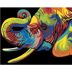 Maľovanie podľa čísel – Farebný slon I