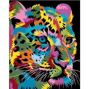 Maľovanie podľa čísel – Farebný leopard
