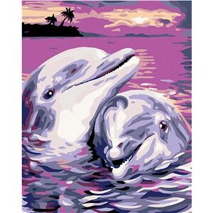 Maľovanie podľa čísel – Delfíny
