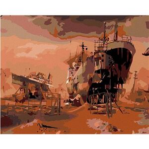 Maľovanie podľa čísel – Rozostavané lode