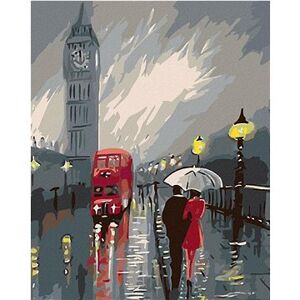 Maľovanie podľa čísel – Big Ben v daždi