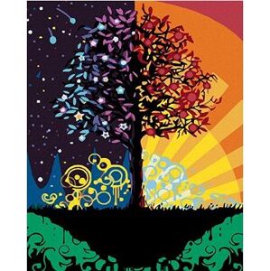 Maľovanie podľa čísel – Farebný strom