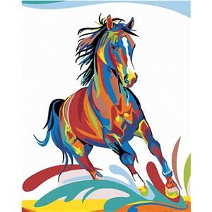 Maľovanie podľa čísel – Farebný kôň