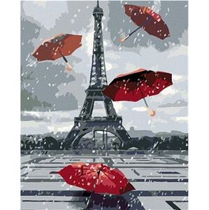 Maľovanie podľa čísel – Eiffelovka a dáždniky