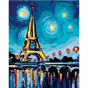 Maľovanie podľa čísel – Eiffelovka s hviezdami