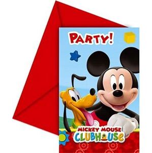Pozvánky Myšiak Mickey Mouse – 6 ks