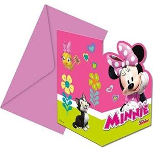 Pozvánky myška Minnie “Minnie Happy Helpers“ 6 ks