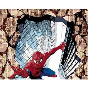 Maľovanie podľa čísel – Spiderman 3D, 100 × 80 cm, bez rámu a bez napnutia plátna