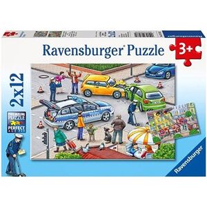 Ravensburger puzzle 075782 Záchranné zložky v akcii 2× 12 dielikov