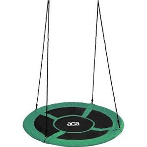 Aga Závesný hojdací kruh 110 cm tmavo zelený