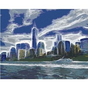 Abstraktné Manhattan, 80 × 100 cm, vypnuté plátno na rám