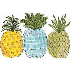 Farebné ananásy (Haley Bush), 80 × 100 cm, bez rámu a bez napnutia plátna