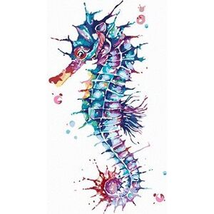 Farebný morský koník, 40 × 50 cm, bez rámu a bez vypnutia plátna