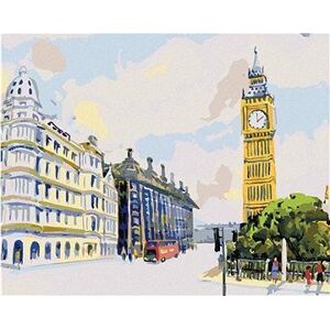 Big Ben v Londýne, 40×50 cm, bez rámu a bez vypnutia plátna