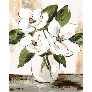 Biele magnólie (Haley Bush), 40×50 cm, bez rámu a bez vypnutia plátna