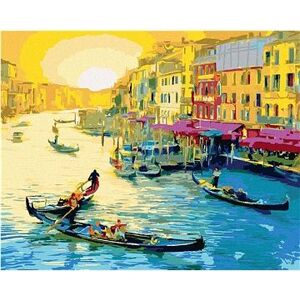 Deň v Benátkach, 40×50 cm, bez rámu a bez vypnutia plátna