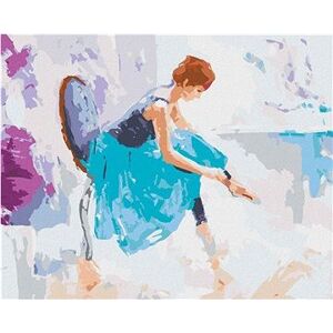 Dievča baletkou, 40×50 cm, bez rámu a bez vypnutia plátna