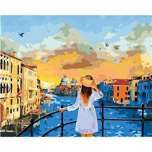 Dievča v Benátkach, 40×50 cm, bez rámu a bez vypnutia plátna