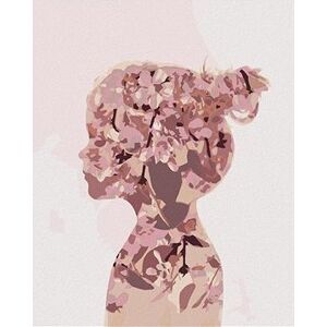 Dievča z kvetov, 80 × 100 cm, bez rámu a bez napnutia plátna