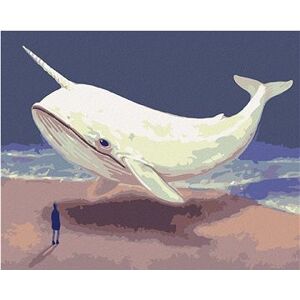 Fantasy veľryba, 40 × 50 cm, bez rámu a bez napnutia plátna