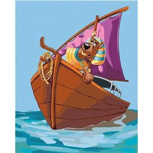 Faraón Scooby v lodi (Scooby Doo), 40×50 cm, bez rámu a bez vypnutia plátna