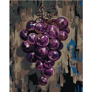 Fialové hroznové víno, 40×50 cm, bez rámu a bez vypnutia plátna