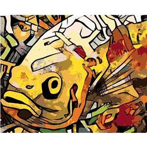 Graffiti ryba, 40 × 50 cm, bez rámu a bez napnutia plátna