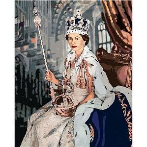Korunovácia kráľovnej Alžbety II., 40×50 cm, bez rámu a bez vypnutia plátna