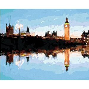 Londýn v odraze, 40×50 cm, bez rámu a bez vypnutia plátna