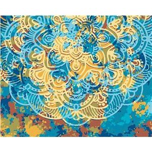Mandala plná farieb, 40×50 cm, vypnuté plátno na rám