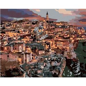 Mesto Matera, 80 × 100 cm, plátno napnuté na rám