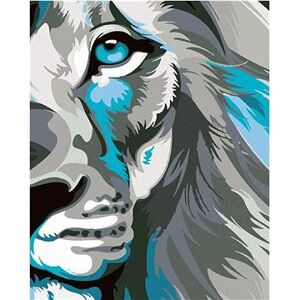 Modrosivý lev, 80 × 100 cm, bez rámu a bez napnutia plátna