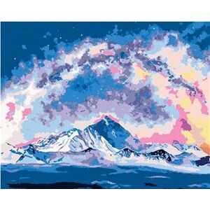 Mount Everest pod mliečnou dráhou, 40×50 cm, bez rámu a bez vypnutia plátna